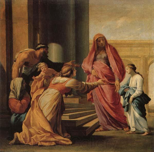 Eustache Le Sueur The Prsent of the Virgin in the Temple Norge oil painting art
